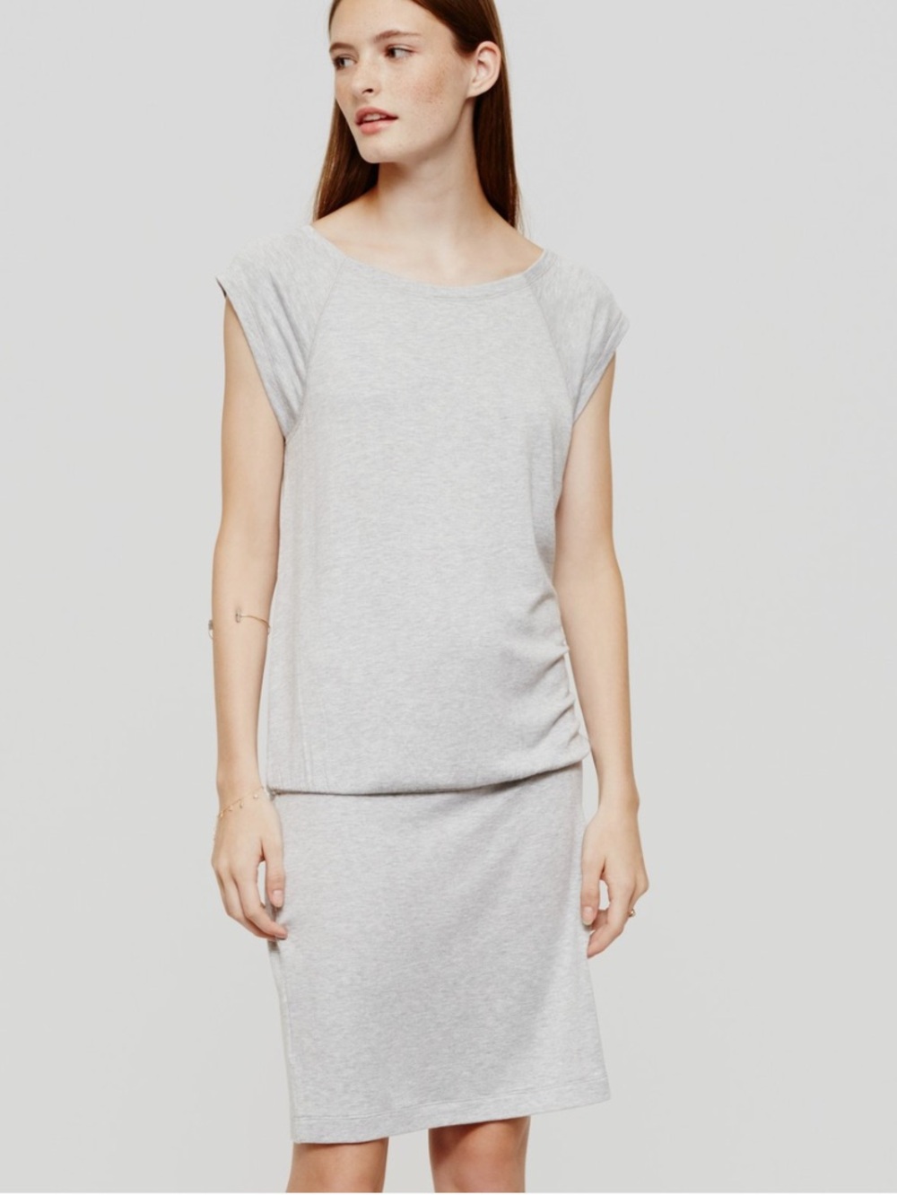 LOFT Lou & Grey SOFT Dropped Waist Blouson Tee Dress SMALL